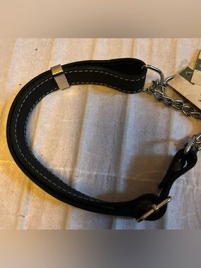 Euro-Dog Leather Martingale Dog Collar Size Large NWT’s